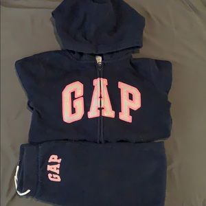 Girls Gap navy blue sweat outfit